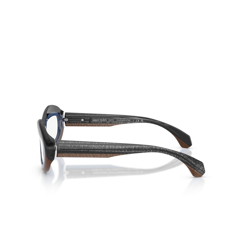 Alain Mikli A03539 Eyeglasses 002 point black / blue / point brown - 3/3