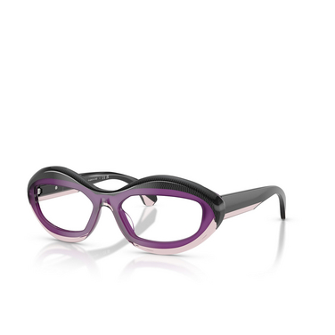 Gafas graduadas Alain Mikli A03539 003 point black / purple - Vista tres cuartos