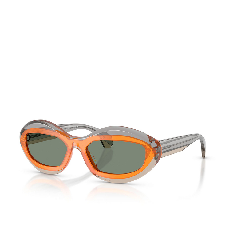 Alain Mikli A05517 Sonnenbrillen 004/3H transparent grey / orange / ostrich - 2/3