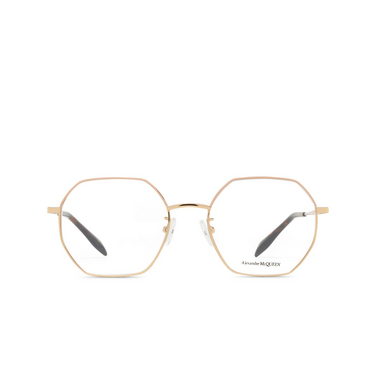 Gafas graduadas Alexander McQueen AM0338O 007 gold - Vista delantera