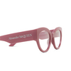 Lunettes de vue Alexander McQueen AM0435O 003 pink - Vignette du produit 3/4