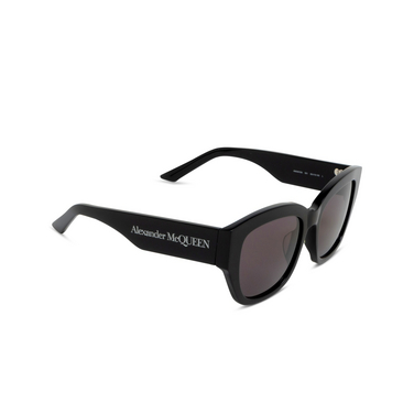 Alexander McQueen AM0451SA Sunglasses 001 black - three-quarters view