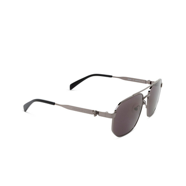 Alexander McQueen AM0458S Sunglasses 001 ruthenium - three-quarters view