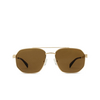 Occhiali da sole Alexander McQueen AM0458S 002 gold - anteprima prodotto 1/4