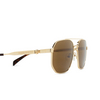 Lunettes de soleil Alexander McQueen AM0458S 002 gold - Vignette du produit 3/4