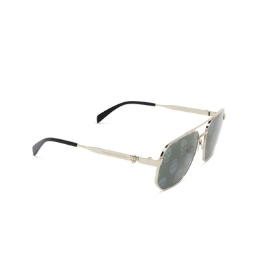 Alexander McQueen AM0458S Sunglasses 004 silver - three-quarters view