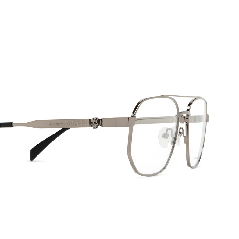 Gafas graduadas Alexander McQueen AM0459O 001 ruthenium - 3/4