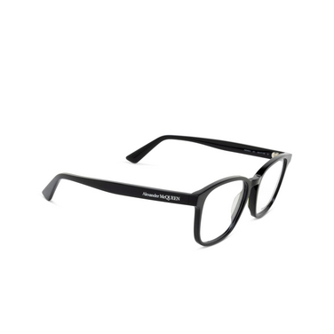 Gafas graduadas Alexander McQueen AM0462O 001 black - Vista tres cuartos