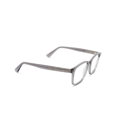 Lunettes de vue Alexander McQueen AM0462O 003 grey - Vue trois quarts