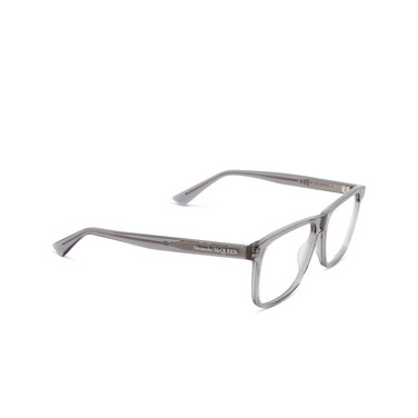 Gafas graduadas Alexander McQueen AM0463O 003 grey - Vista tres cuartos