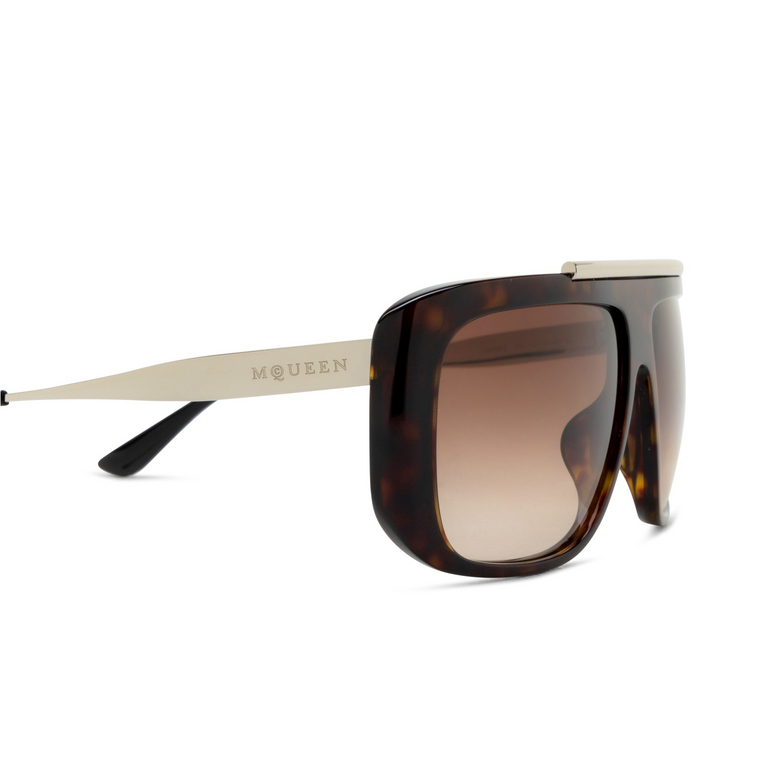 Alexander McQueen AM0492S Sunglasses 003 havana - 3/4