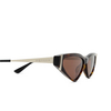 Lunettes de soleil Alexander McQueen AM0493S 002 havana - Vignette du produit 3/4