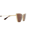 Alexander McQueen AM0501S Sunglasses 002 gold - product thumbnail 3/4