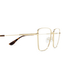 Occhiali da vista Alexander McQueen AM0503O 002 gold - anteprima prodotto 3/4