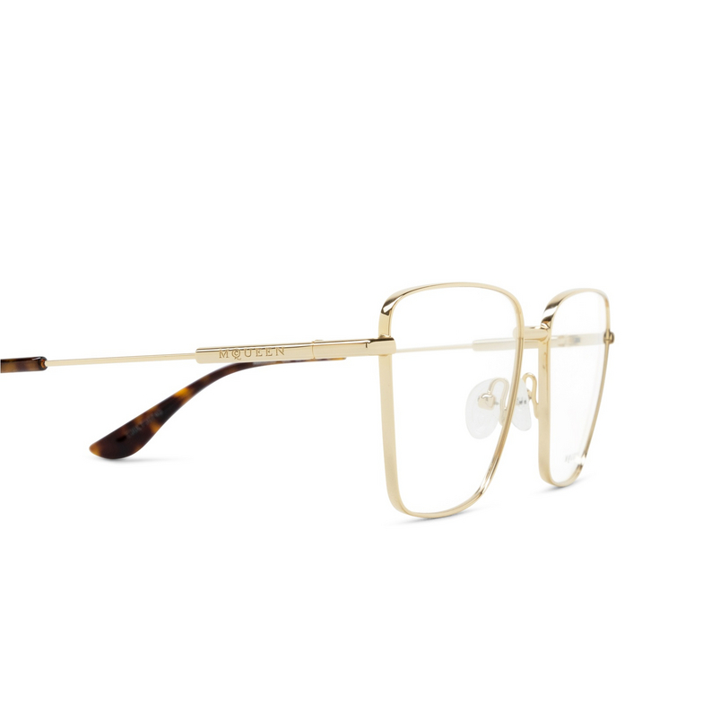 Occhiali da vista Alexander McQueen AM0503O 002 gold - 3/4