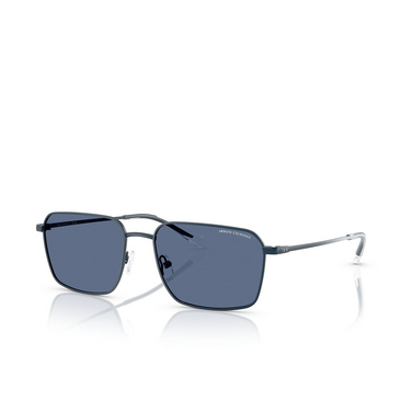Armani Exchange AX2053S Sunglasses 609980 matte blue - three-quarters view