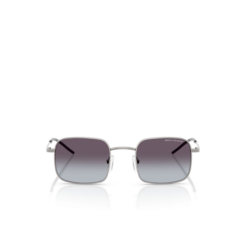 Armani Exchange AX2055S Sunglasses 60038G shiny gunmetal - 1/3
