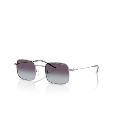 Armani Exchange AX2055S Sunglasses 60038G shiny gunmetal - three-quarters view