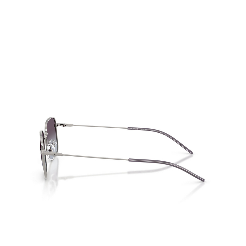 Armani Exchange AX2055S Sunglasses 60038G shiny gunmetal - 3/3