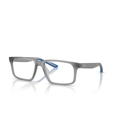 Armani Exchange AX3118U 8363 matt opalescent grey - Vue trois quarts
