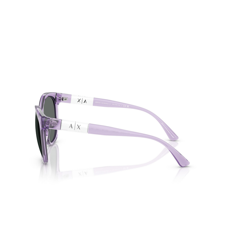 Armani Exchange AX4120S Sunglasses 823687 shiny transparent purple - 3/3