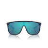 Occhiali da sole Armani Exchange AX4137SU 818155 matte blue - anteprima prodotto 1/3