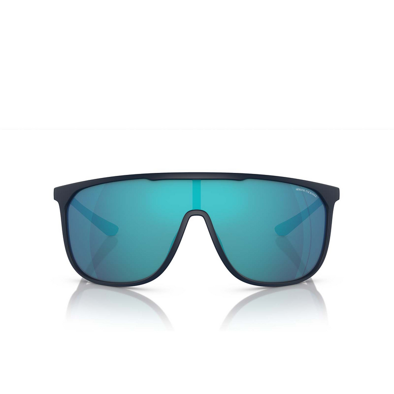 Occhiali da sole Armani Exchange AX4137SU 818155 matte blue - 1/3