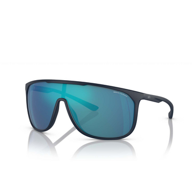 Occhiali da sole Armani Exchange AX4137SU 818155 matte blue - tre quarti