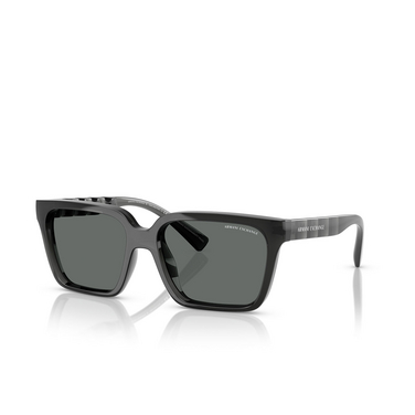 Armani Exchange AX4147S Sunglasses 835687 shiny transparent grey - three-quarters view