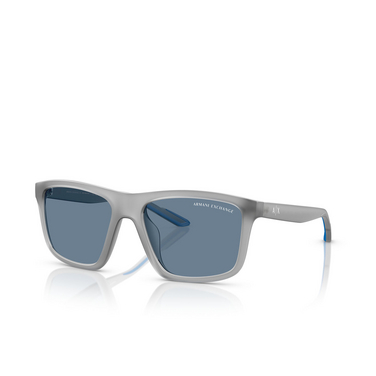 Lunettes de soleil Armani Exchange AX4149SU 836380 matt opalescent grey - Vue trois quarts