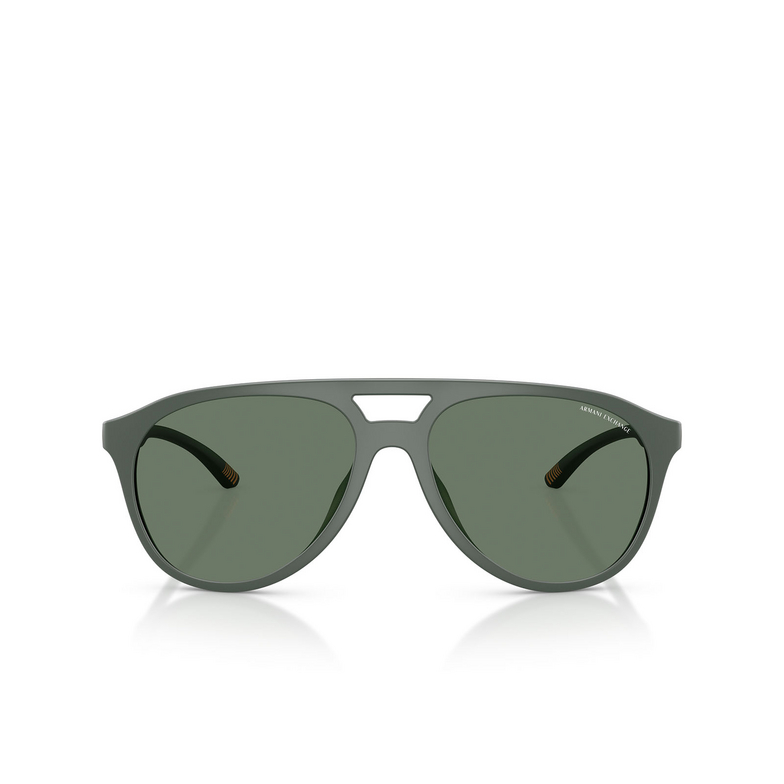 Occhiali da sole Armani Exchange AX4156SU 837771 matte dark green - 1/3