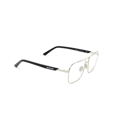 Lunettes de vue Balenciaga BB0248O 001 silver - Vue trois quarts