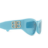 Lunettes de soleil Balenciaga BB0324SK 013 blue - Vignette du produit 3/4