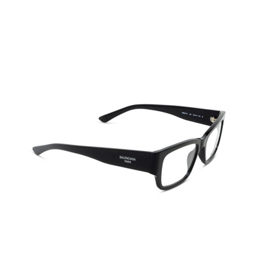 Lunettes de vue Balenciaga BB0371O 001 black - Vue trois quarts