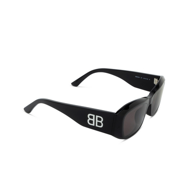 Balenciaga BB0397SA Sunglasses 001 black - three-quarters view