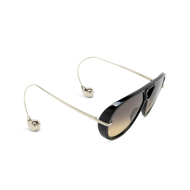 Lunettes de soleil Bottega Veneta BV1273S 010 black - Vue trois quarts