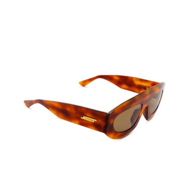 Gafas de sol Bottega Veneta BV1358S 002 havana - Vista tres cuartos