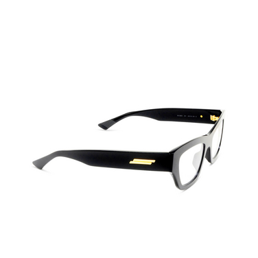 Bottega Veneta BV1360O Korrektionsbrillen 001 black - Dreiviertelansicht