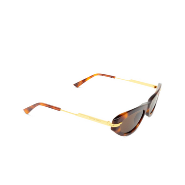 Bottega Veneta BV1368S Sunglasses 002 havana - three-quarters view