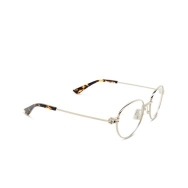 Bottega Veneta BV1382O Eyeglasses 004 silver - three-quarters view