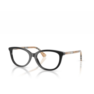 Gafas graduadas Burberry BE2431 4161 black - Vista tres cuartos