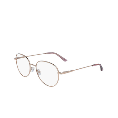 Calvin Klein CK19130 Eyeglasses 780 rose gold - three-quarters view