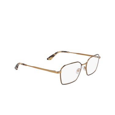 Calvin Klein CK24104 Eyeglasses 781 amber gold / black - three-quarters view