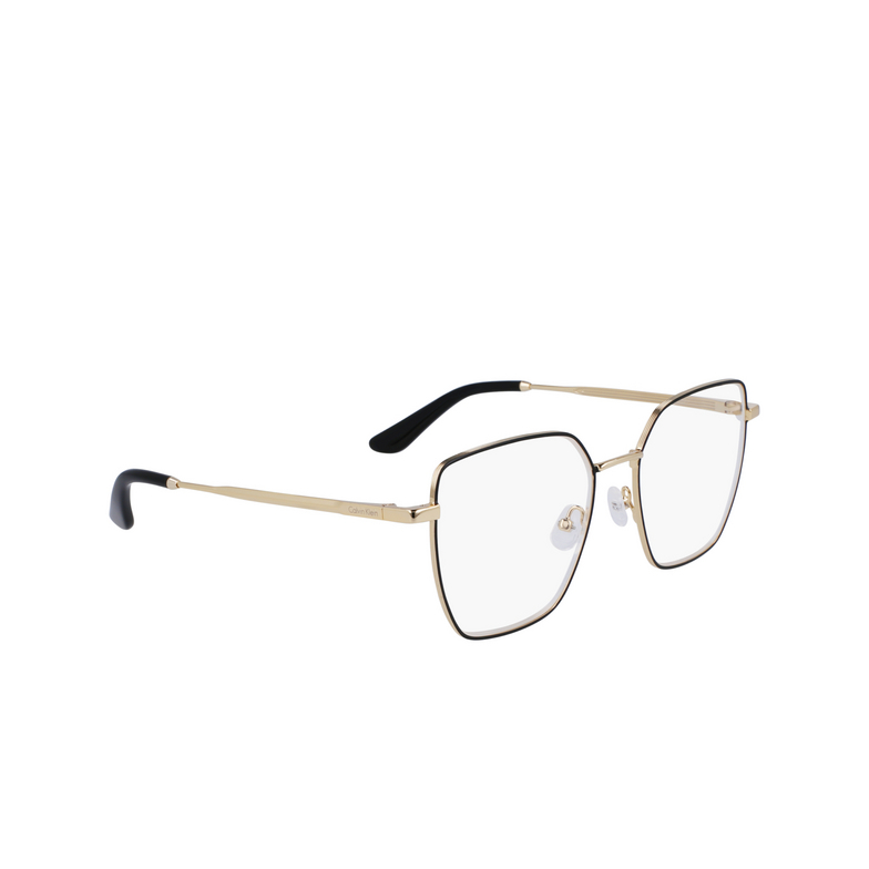 Lunettes de vue Calvin Klein CK24105 711 	 gold / black - 2/4