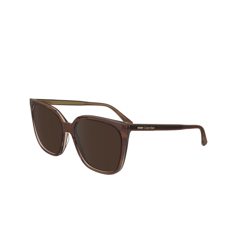 Calvin Klein CK24509S Sunglasses 203 striped brown / rose - 3/4
