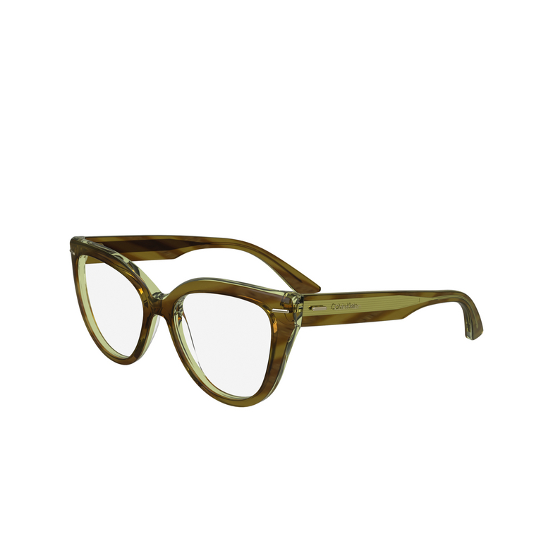 Lunettes de vue Calvin Klein CK24514 216 striped brown / yellow - 3/4