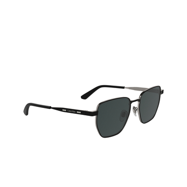 Calvin Klein CK25100S Sunglasses 002 matte black - three-quarters view