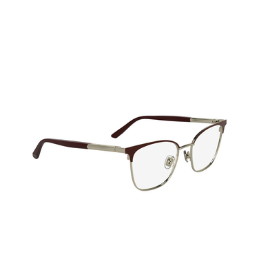 Calvin Klein CK25105 Eyeglasses 605 burgundy - three-quarters view