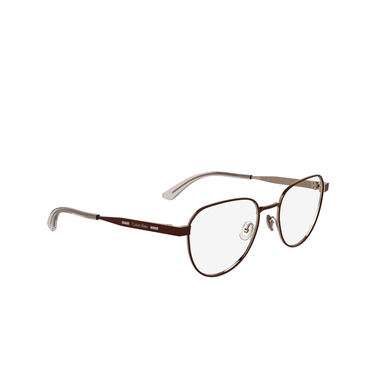 Lunettes de vue Calvin Klein CK25107 605 matte burgundy - Vue trois quarts