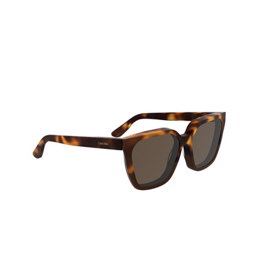 Calvin Klein CK25500S Sunglasses 238 havana / brown - three-quarters view